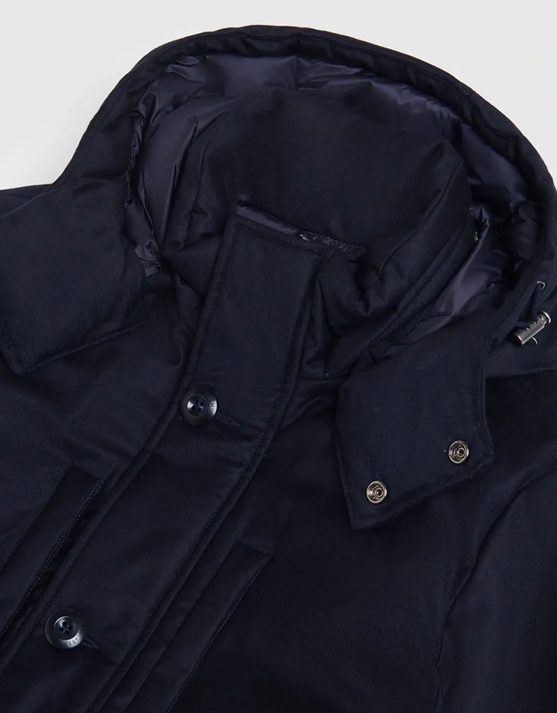 Men's Premium Wool Moutain Jacket Melton Blue