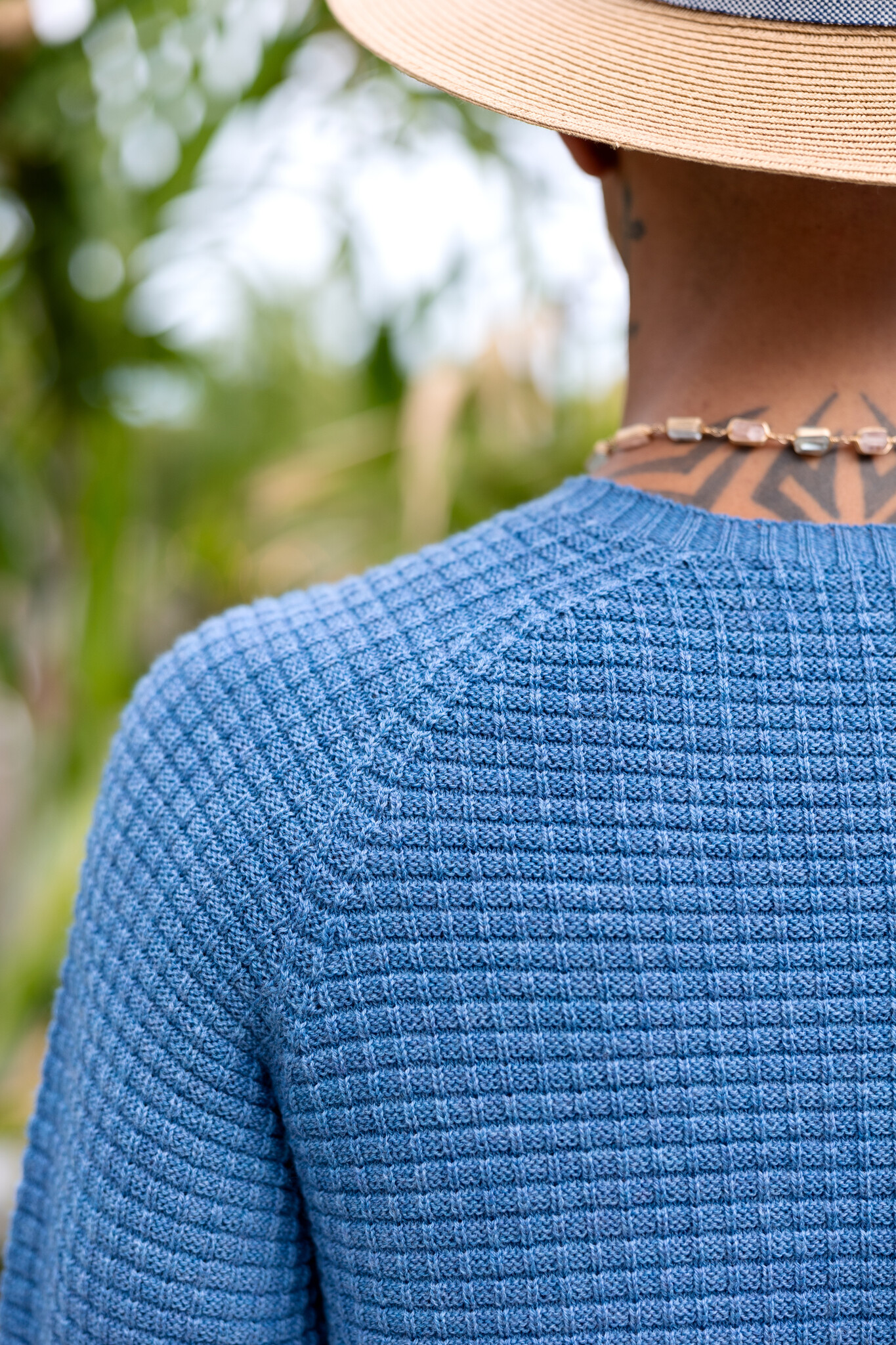 Merino Wool Waffle Knit Sweater