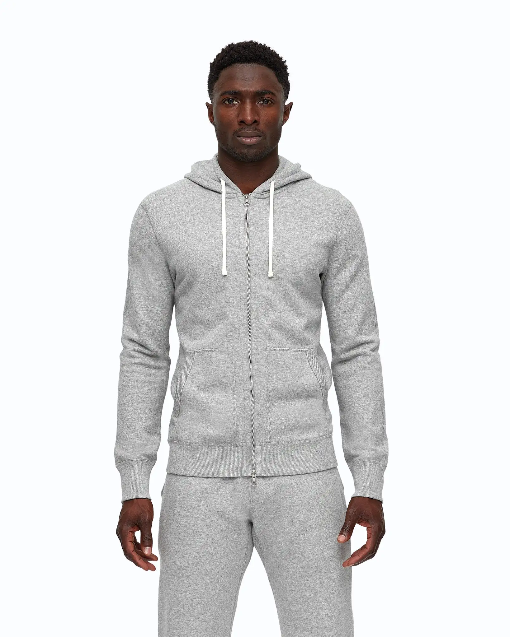 Midweight Terry Full Zip Hoodie RC-3205 Grey