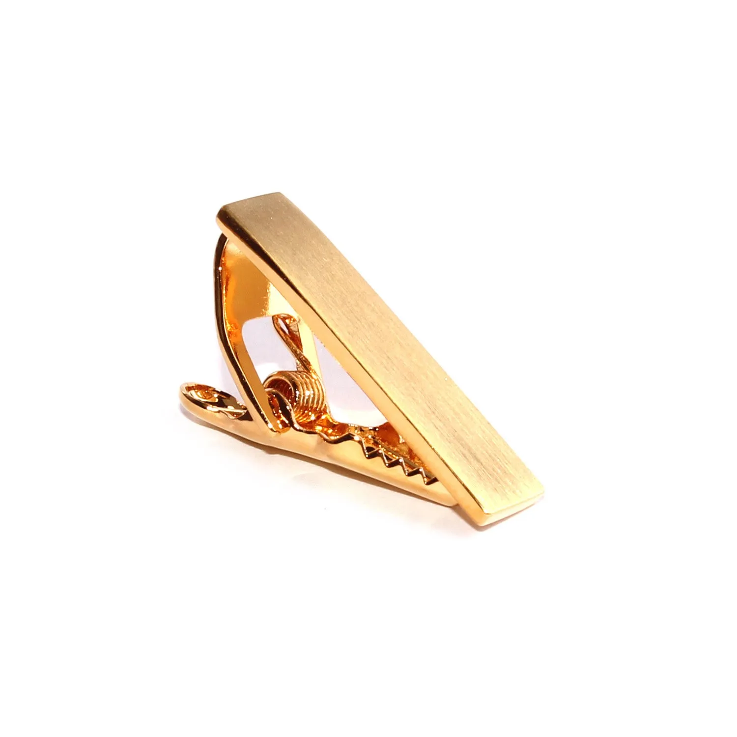 Mini Brushed Gold Skinny Tie Bar