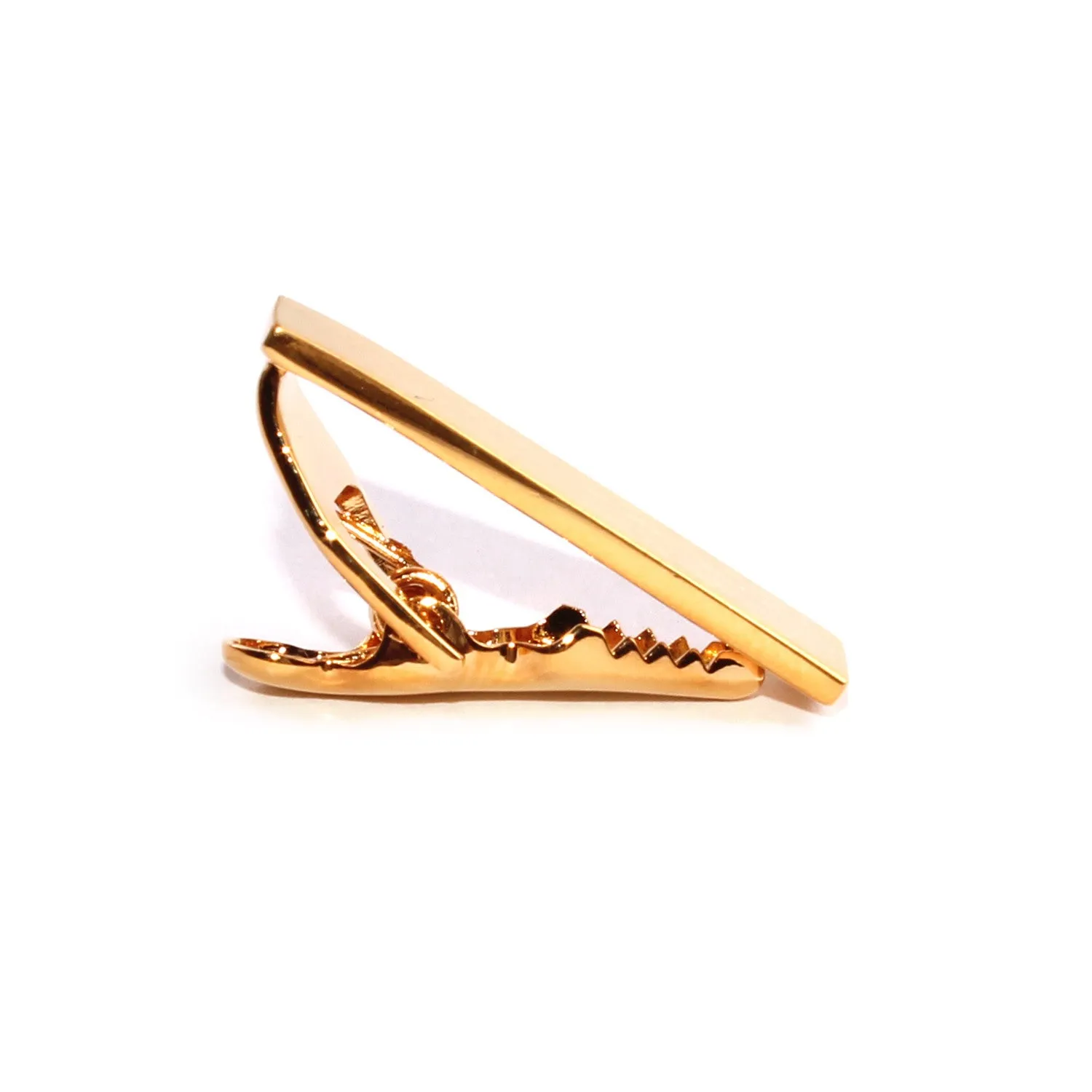 Mini Brushed Gold Skinny Tie Bar