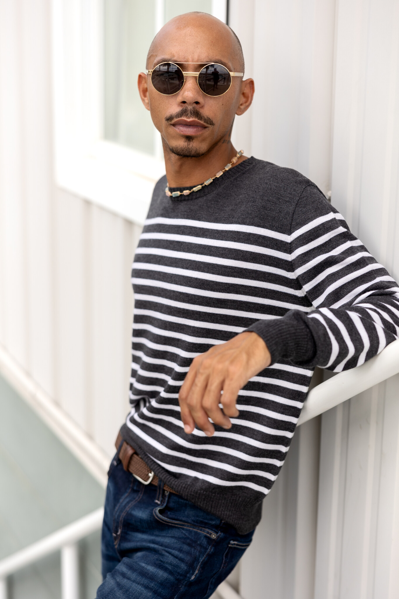 Nate Merino Wool Striped Sweater