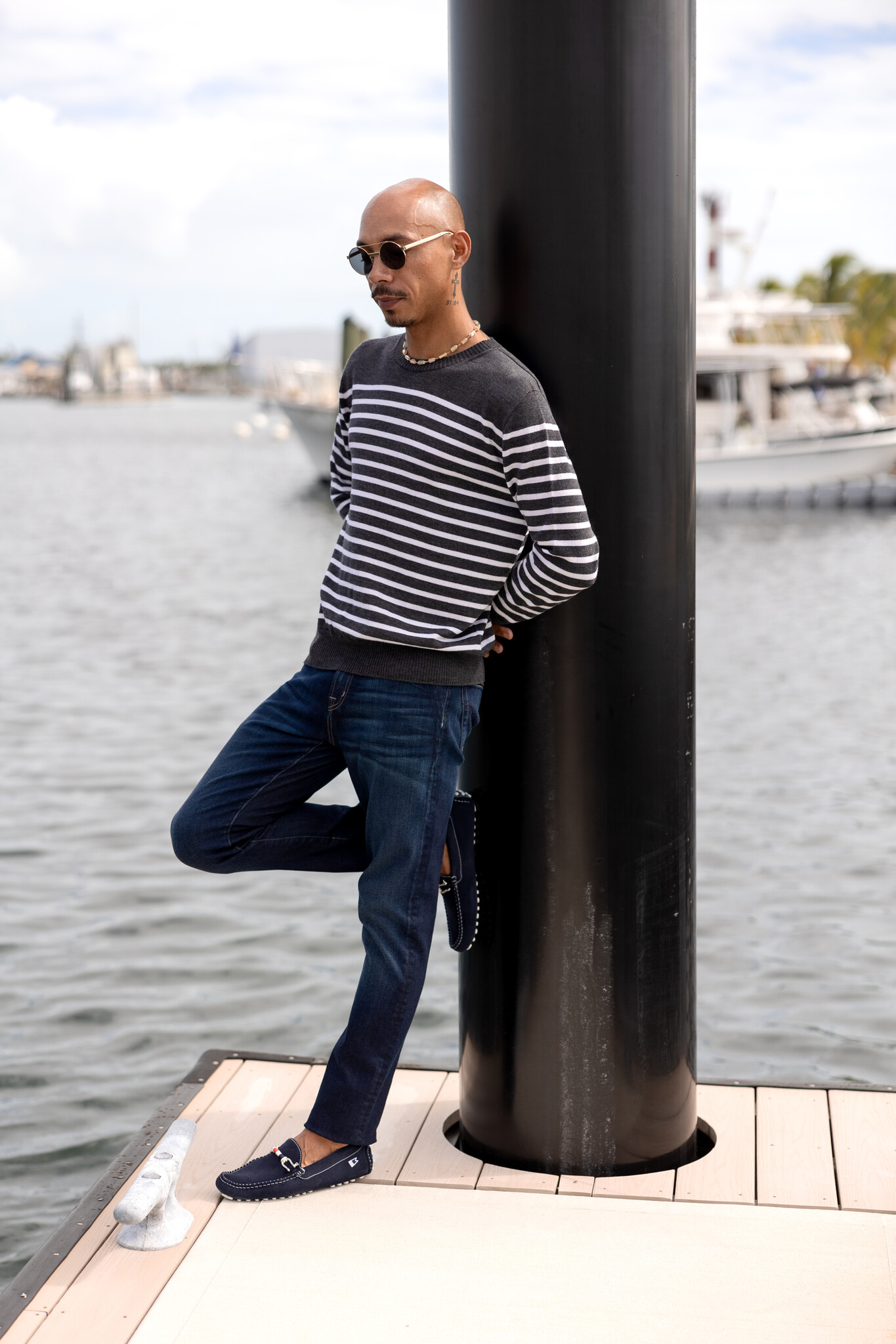 Nate Merino Wool Striped Sweater