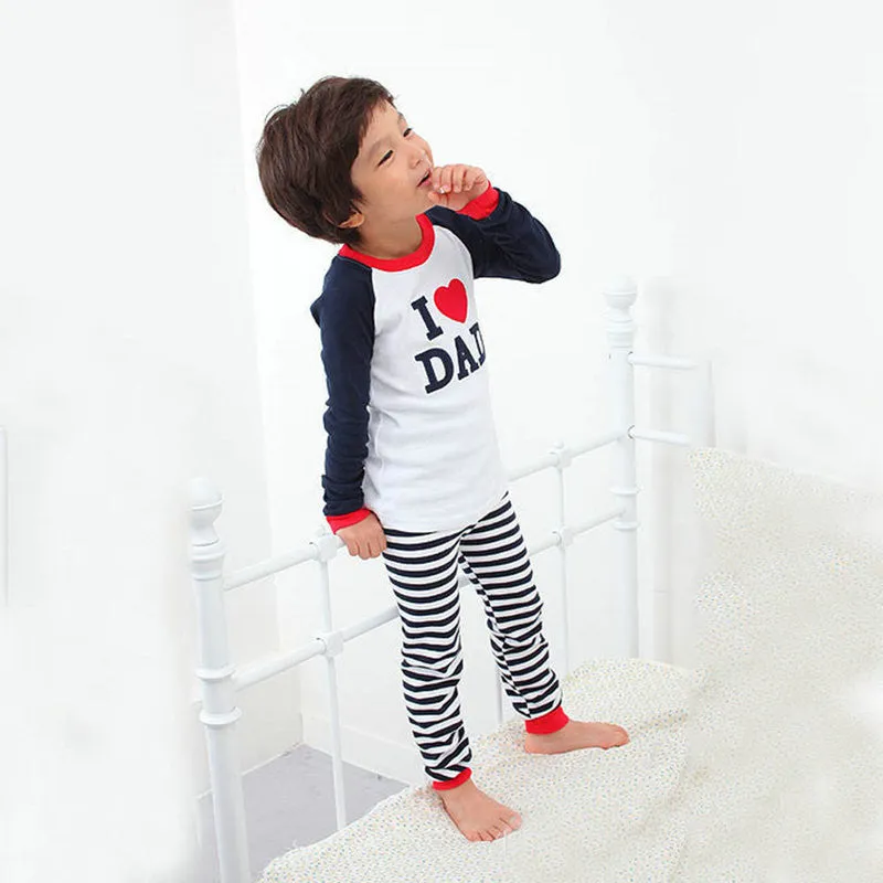 New Baby Clothes Girl Boy Clothes Set Long Sleeve T-shirt TopsStripe Pants Sets 2pcs Costume SM6