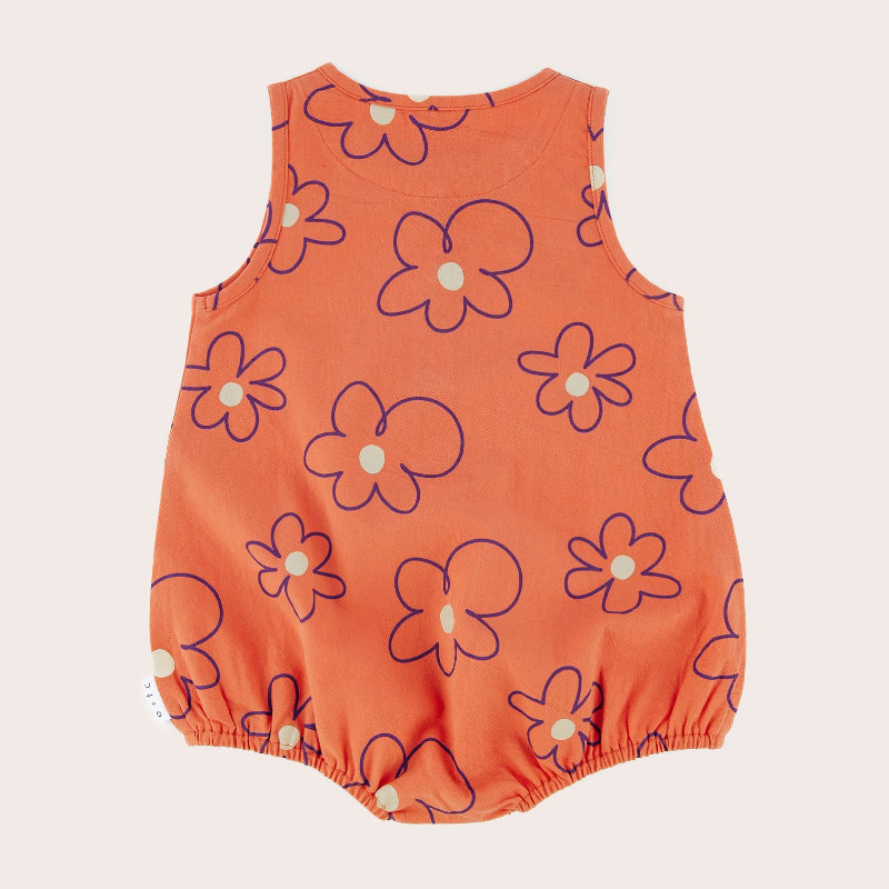 Olive And The Captain Bubble Romper - Fleur Coral