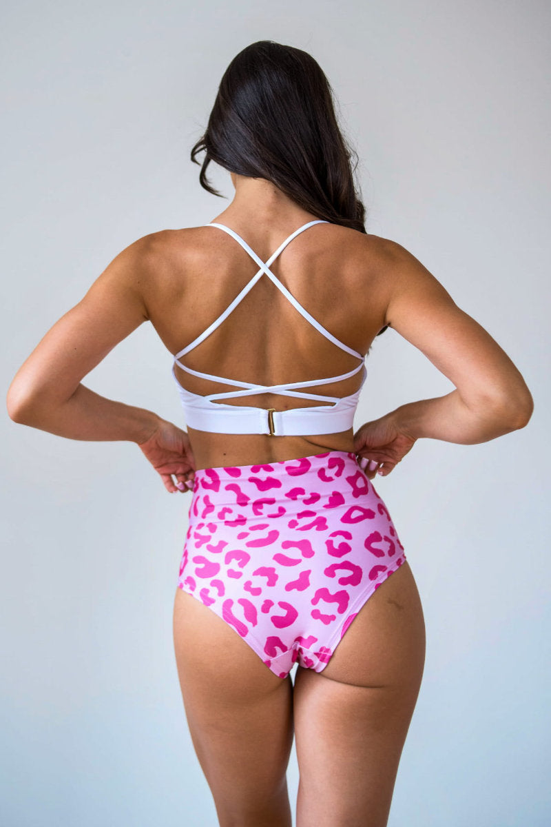 Pole Addict High Waisted Shorts - Pink Panther