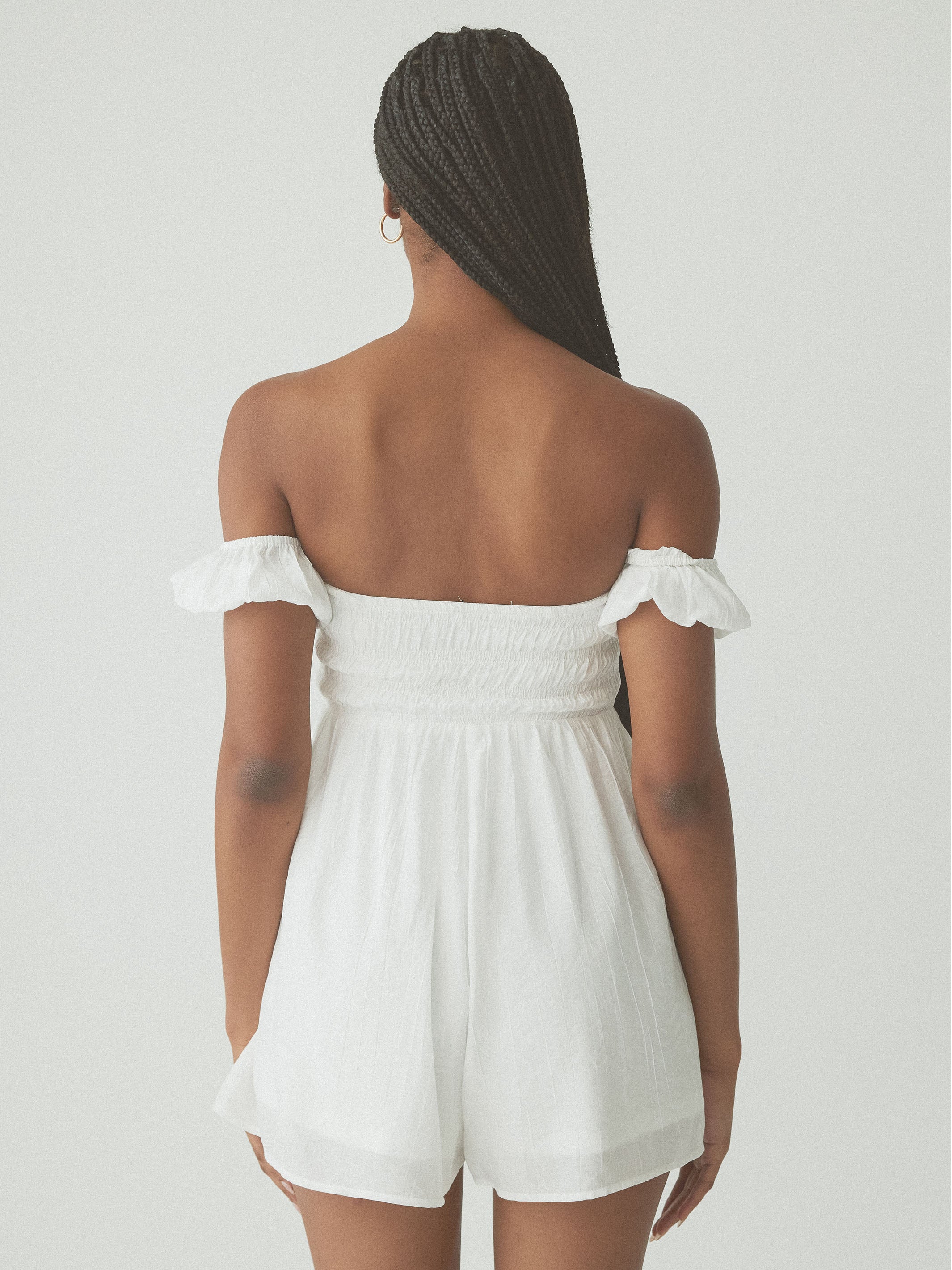 Puff Sleeve Brami Romper