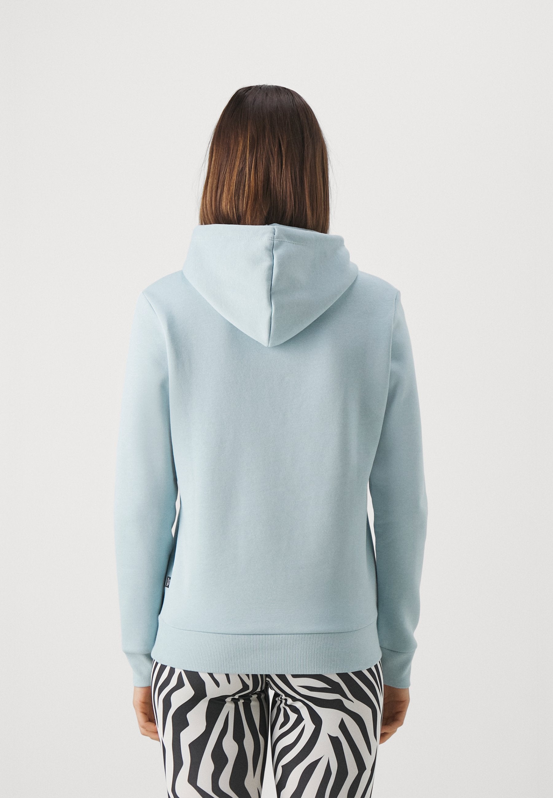 Puma Ess Logo Hoodie Fl W Turquoise