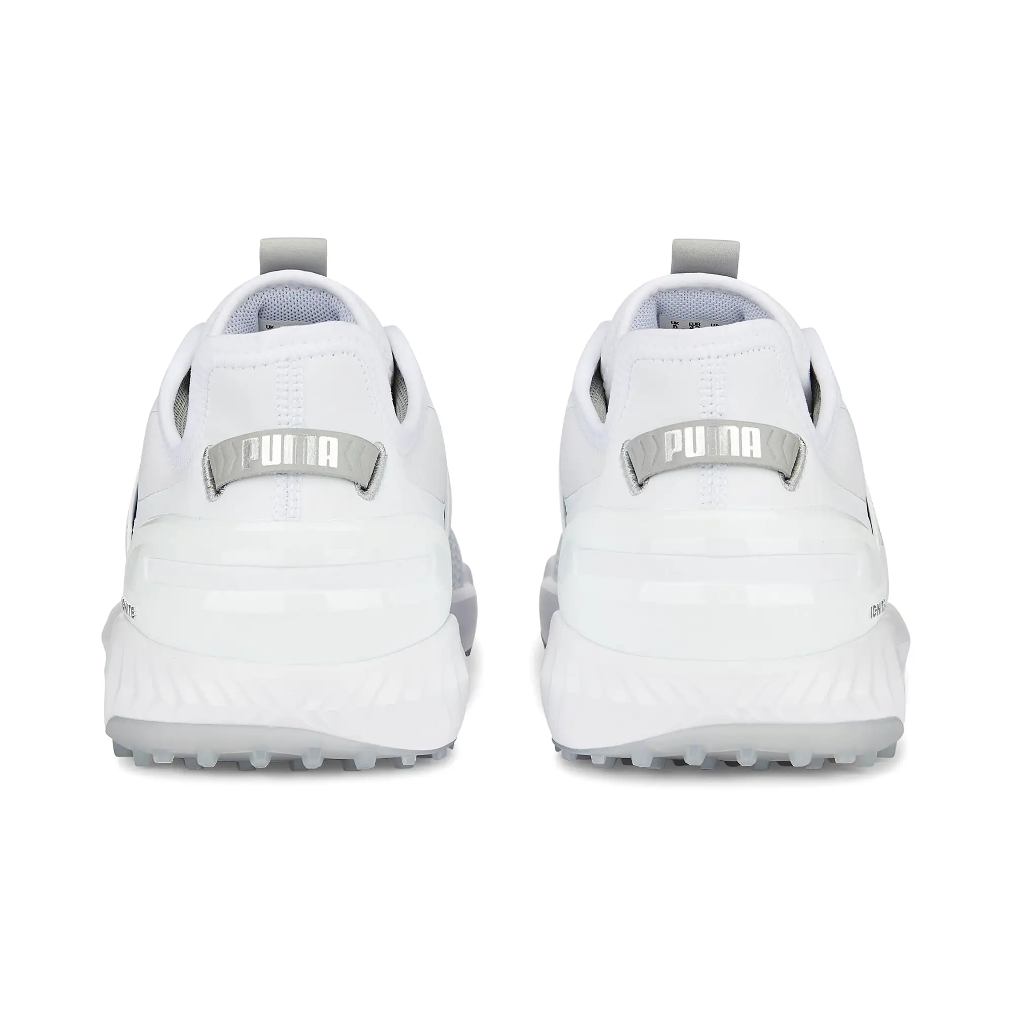 Puma Men's Ignite Elevate Wide Spikeless Golf Shoes - White/Silver