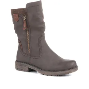 Ruched Calf Boots - CENTR36089 / 322 658