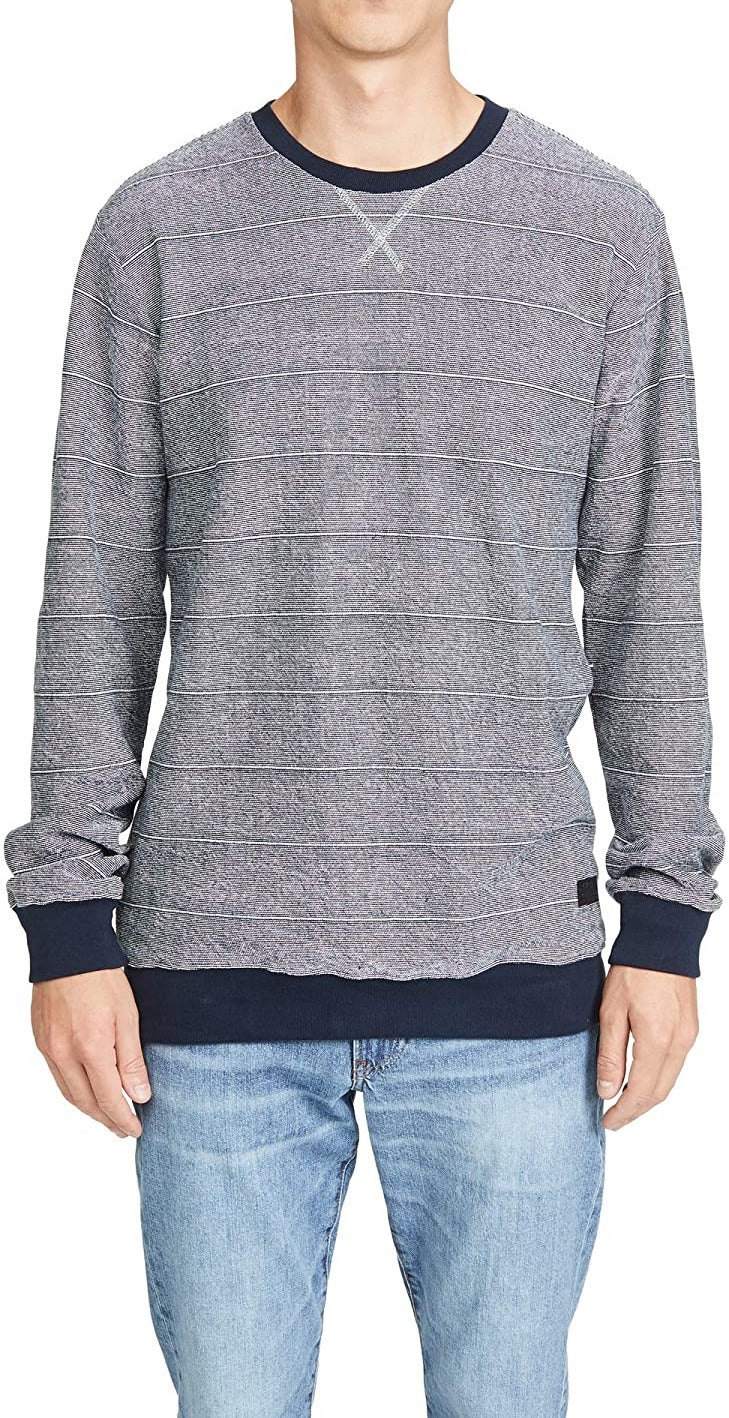 RVCA Men's Crewneck Regular Fit Pullover Blue Size Medium