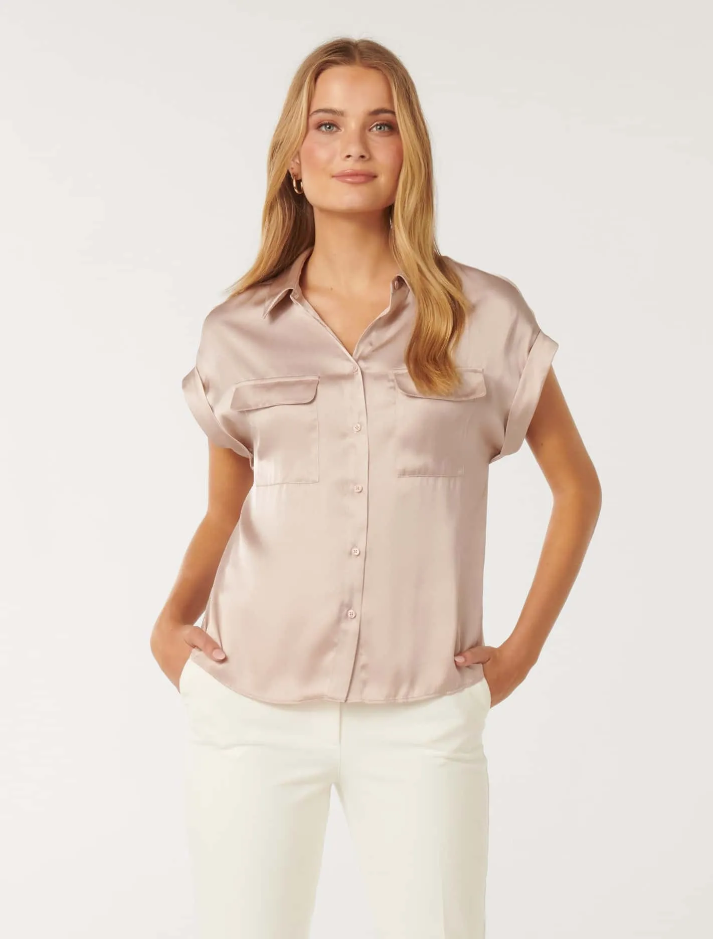 Sawyer Satin Short Sleeve Shirt