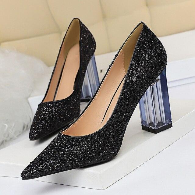 Sequined Party Pumps Shoes