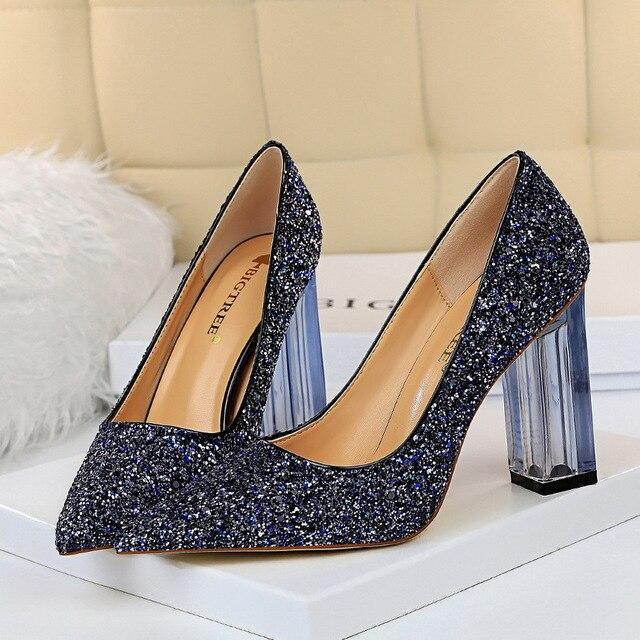 Sequined Party Pumps Shoes