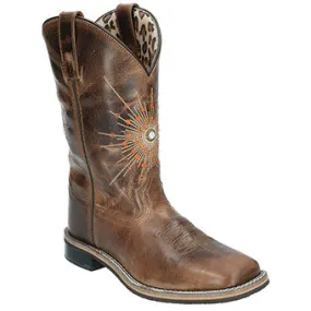 Smoky Mountain Women's Sunburst Western Boots - Brown 7