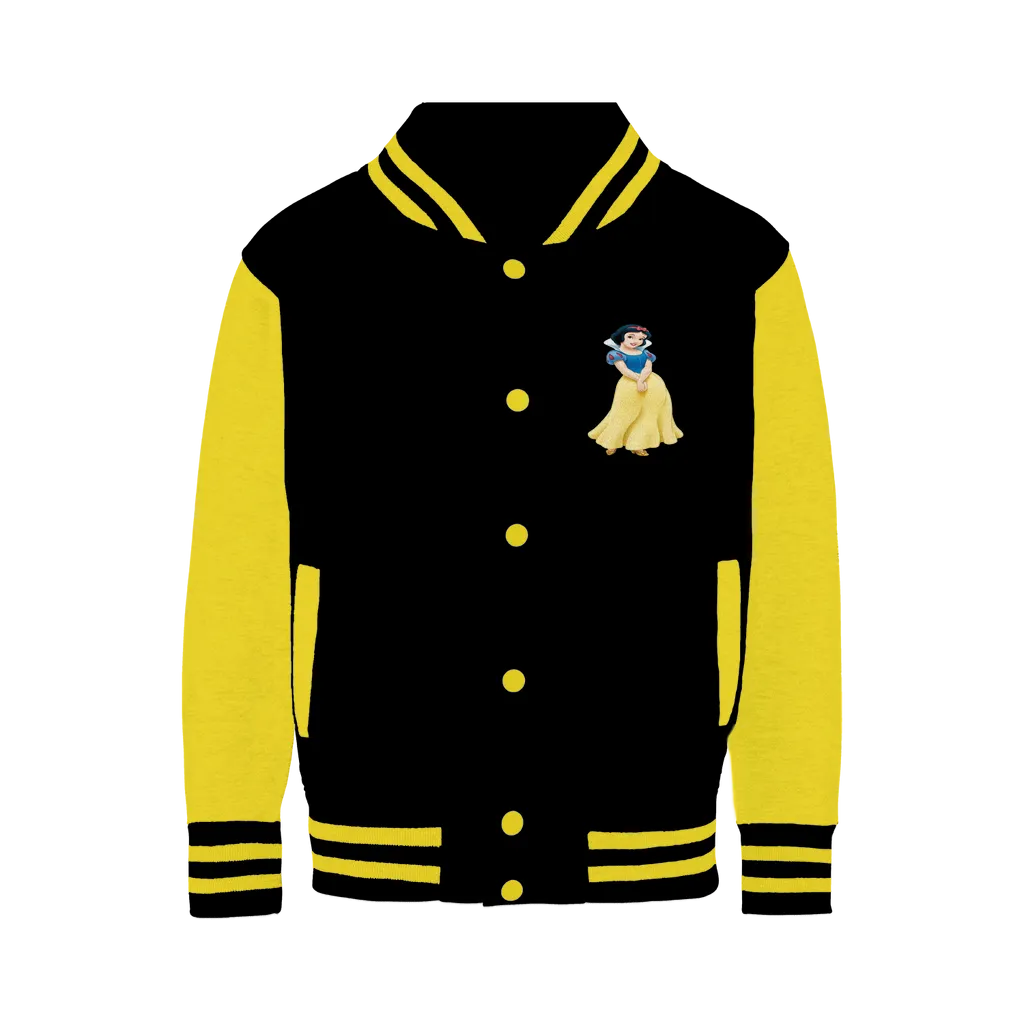 snow white Varsity Jacket