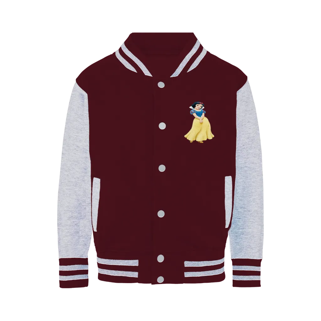 snow white Varsity Jacket