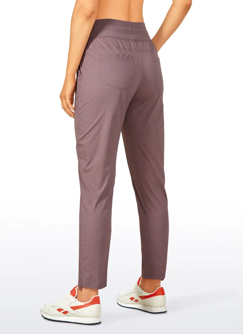 Striped Pants with Pockets 27''- Cinched Leg