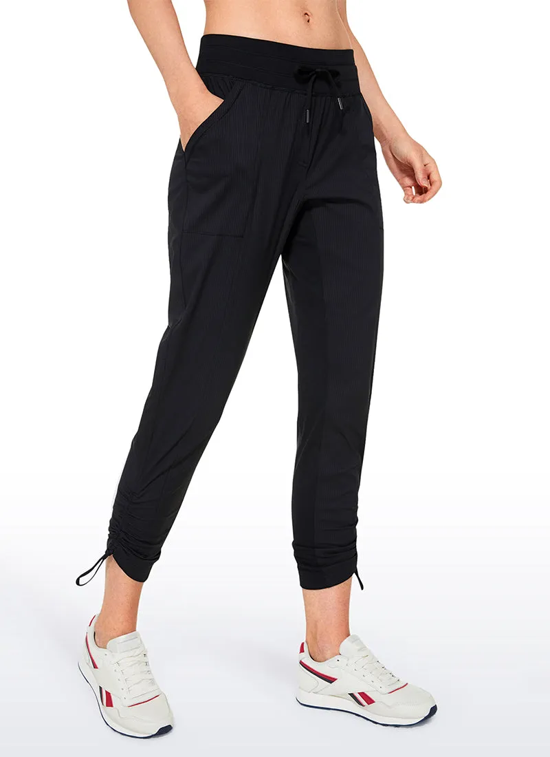 Striped Pants with Pockets 27''- Cinched Leg