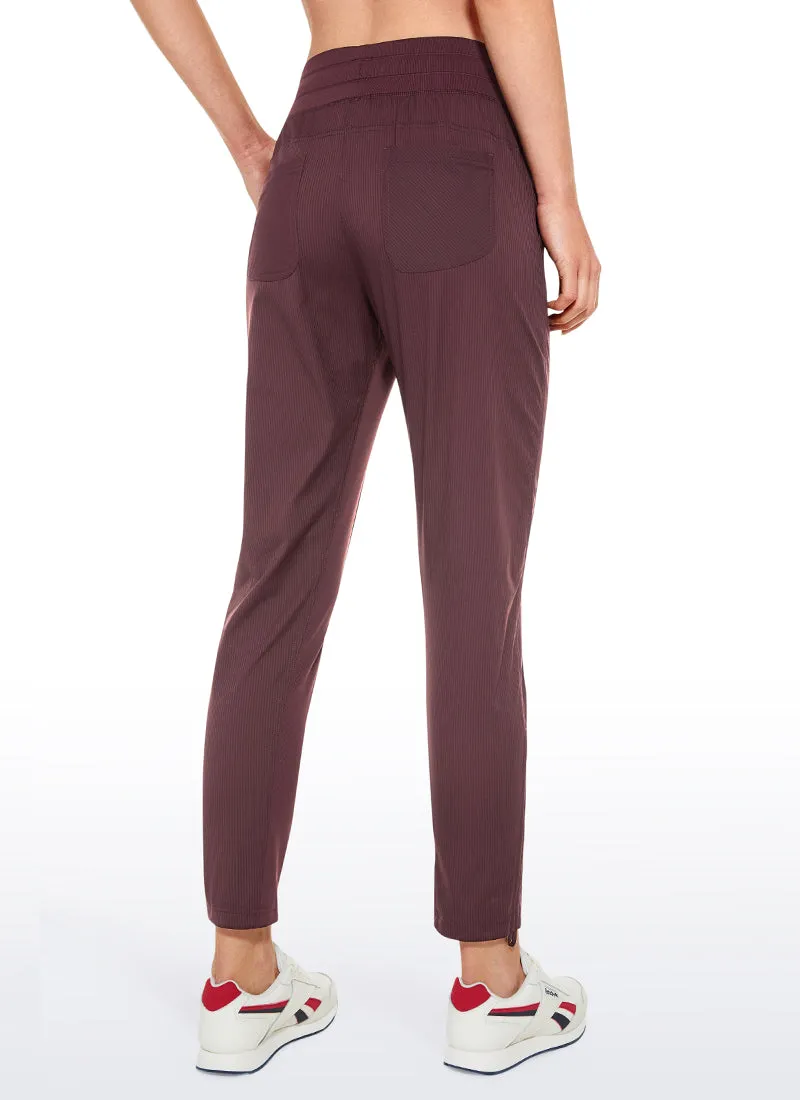 Striped Pants with Pockets 27''- Cinched Leg