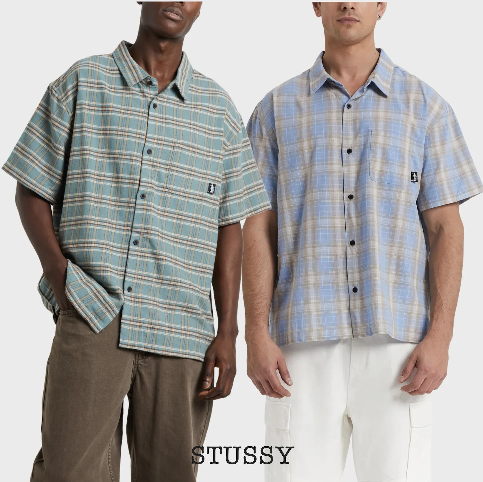 STUSSY  |Other Plaid Patterns Unisex Street Style Cotton