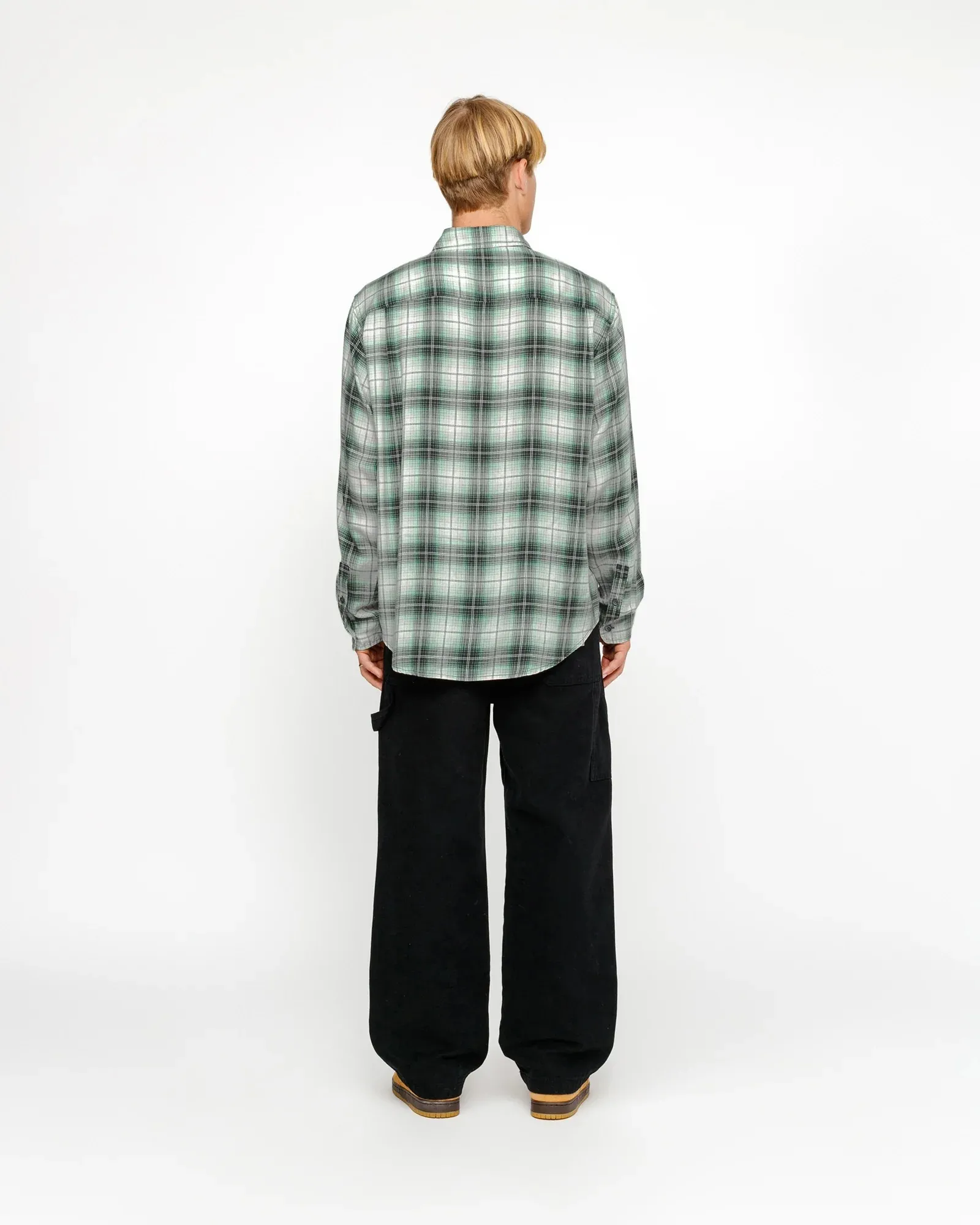 STUSSY  |Other Plaid Patterns Unisex Street Style Long Sleeves Logo