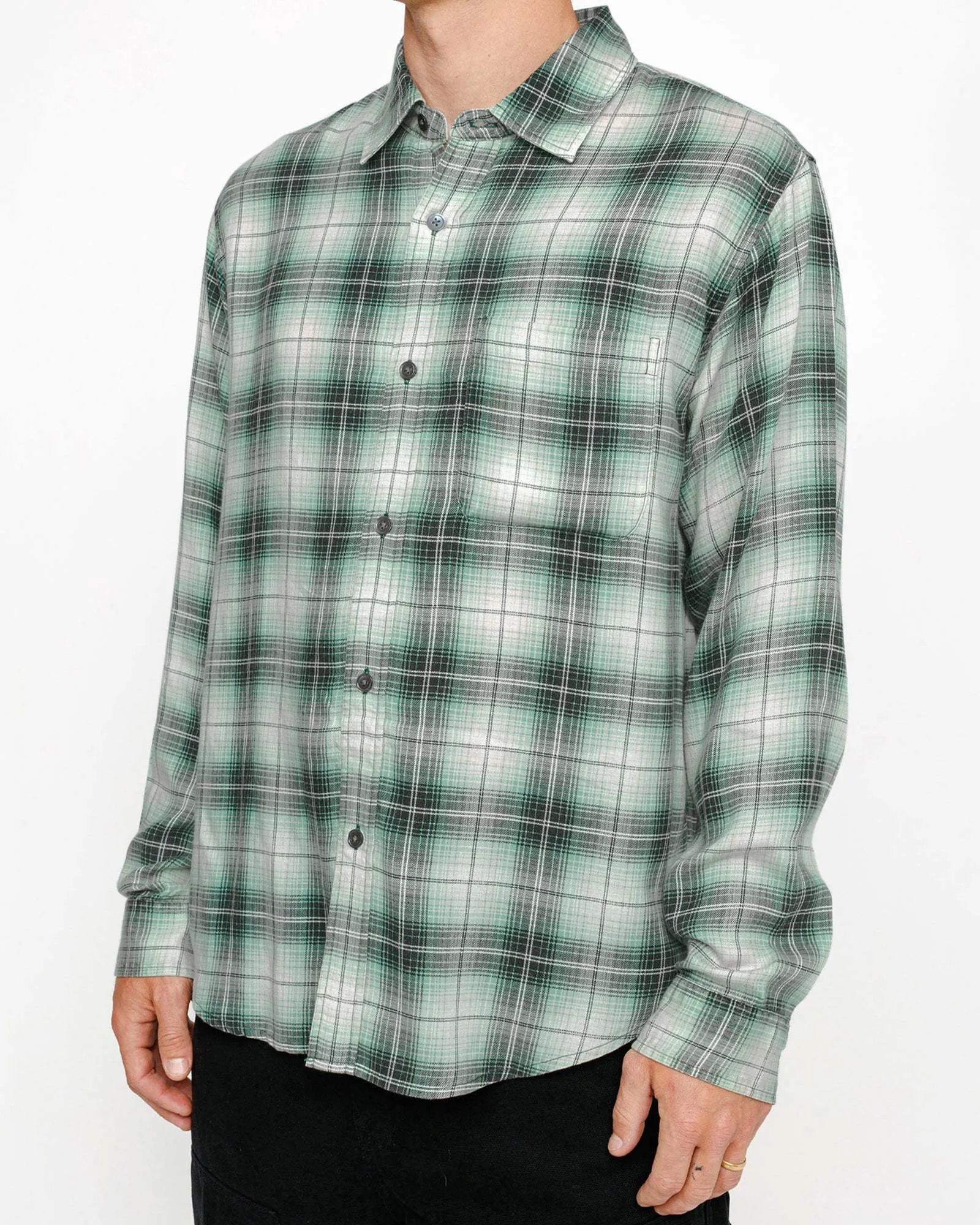 STUSSY  |Other Plaid Patterns Unisex Street Style Long Sleeves Logo