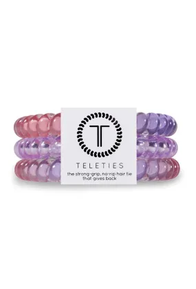 TELETIES Large Hair Ties - Cotton Candy Sky