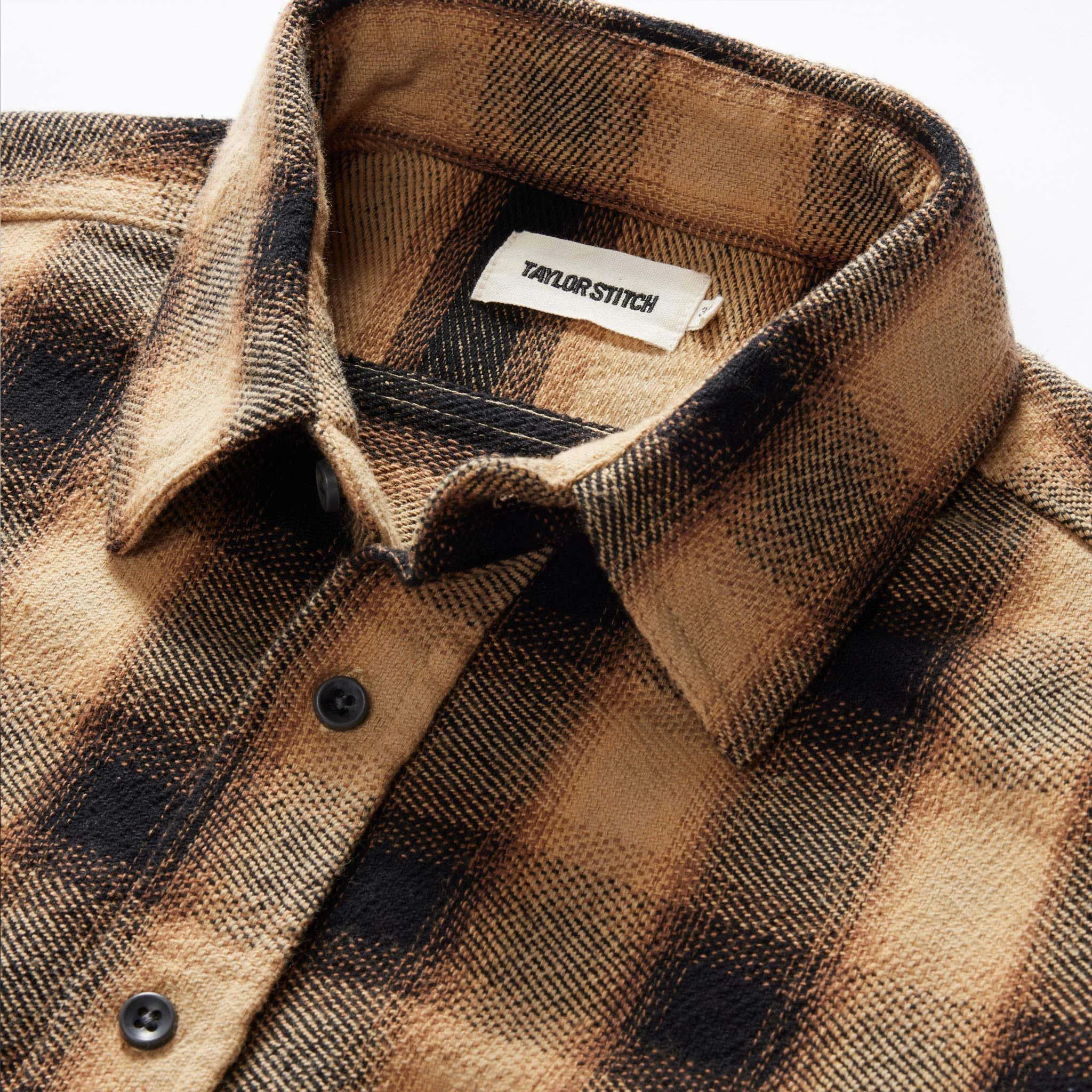 The Ledge Shirt in Brass Plaid