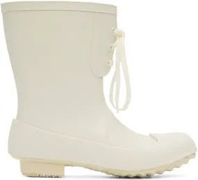 Undercover White Rain Boots