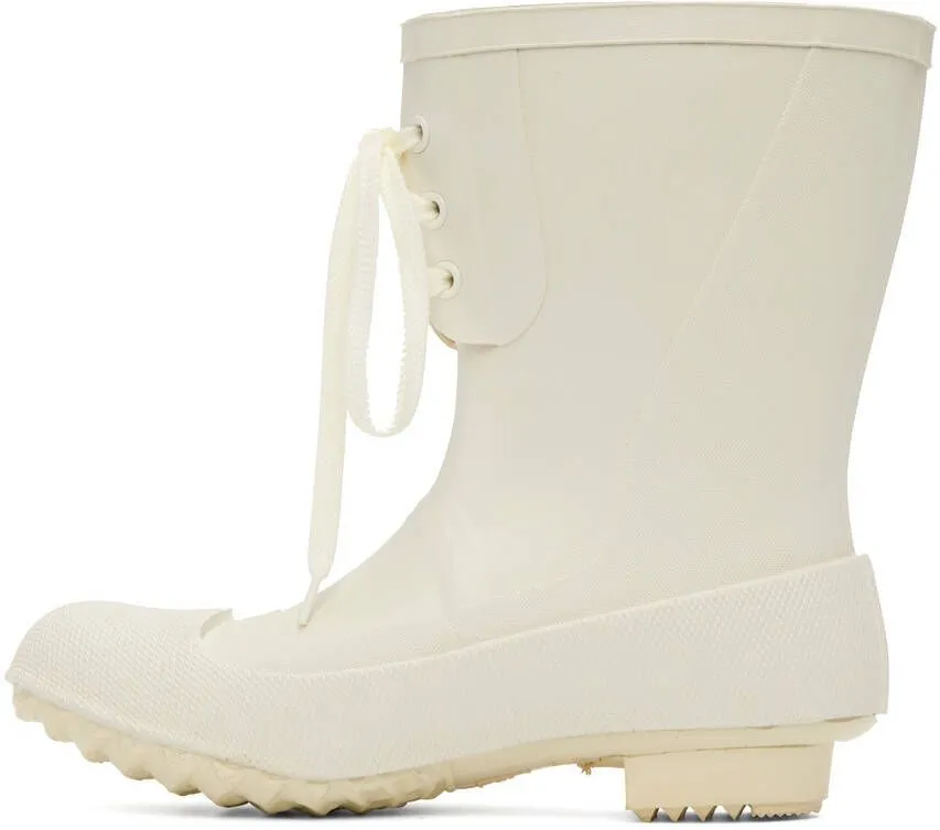 Undercover White Rain Boots