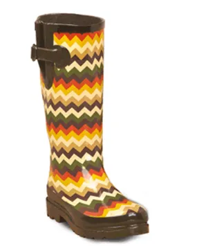 Womens Leanne Chevron Rain Boots