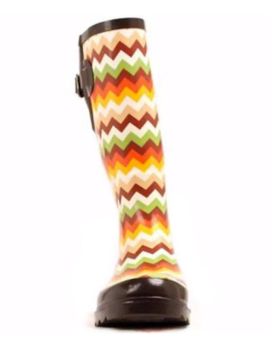 Womens Leanne Chevron Rain Boots