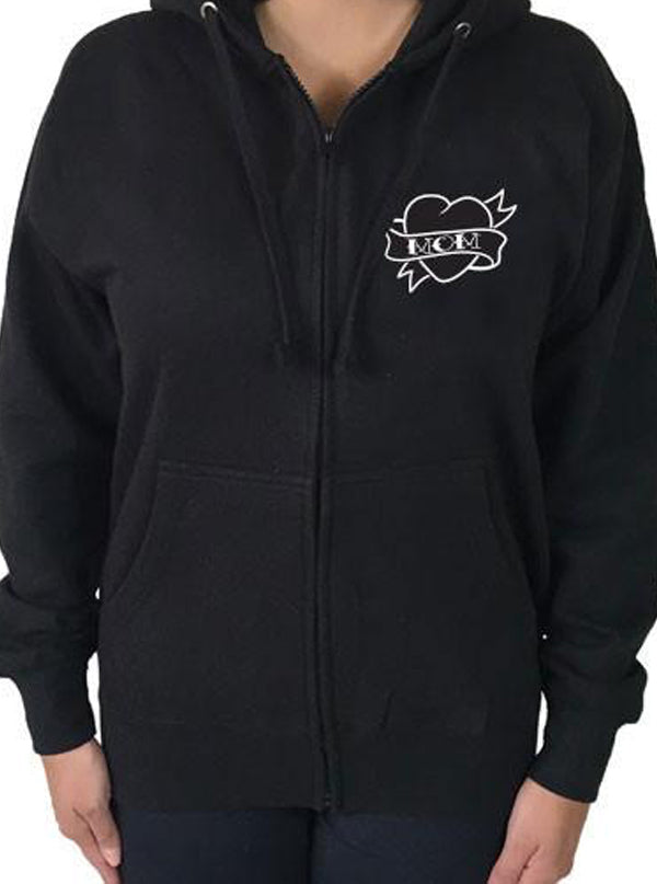 Women's World's Greatest Tattooed Mom Zip-Up Hoodie